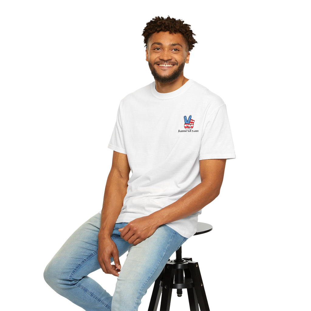 Patriotic 'More Lovers Less Haters' Graphic T-Shirt