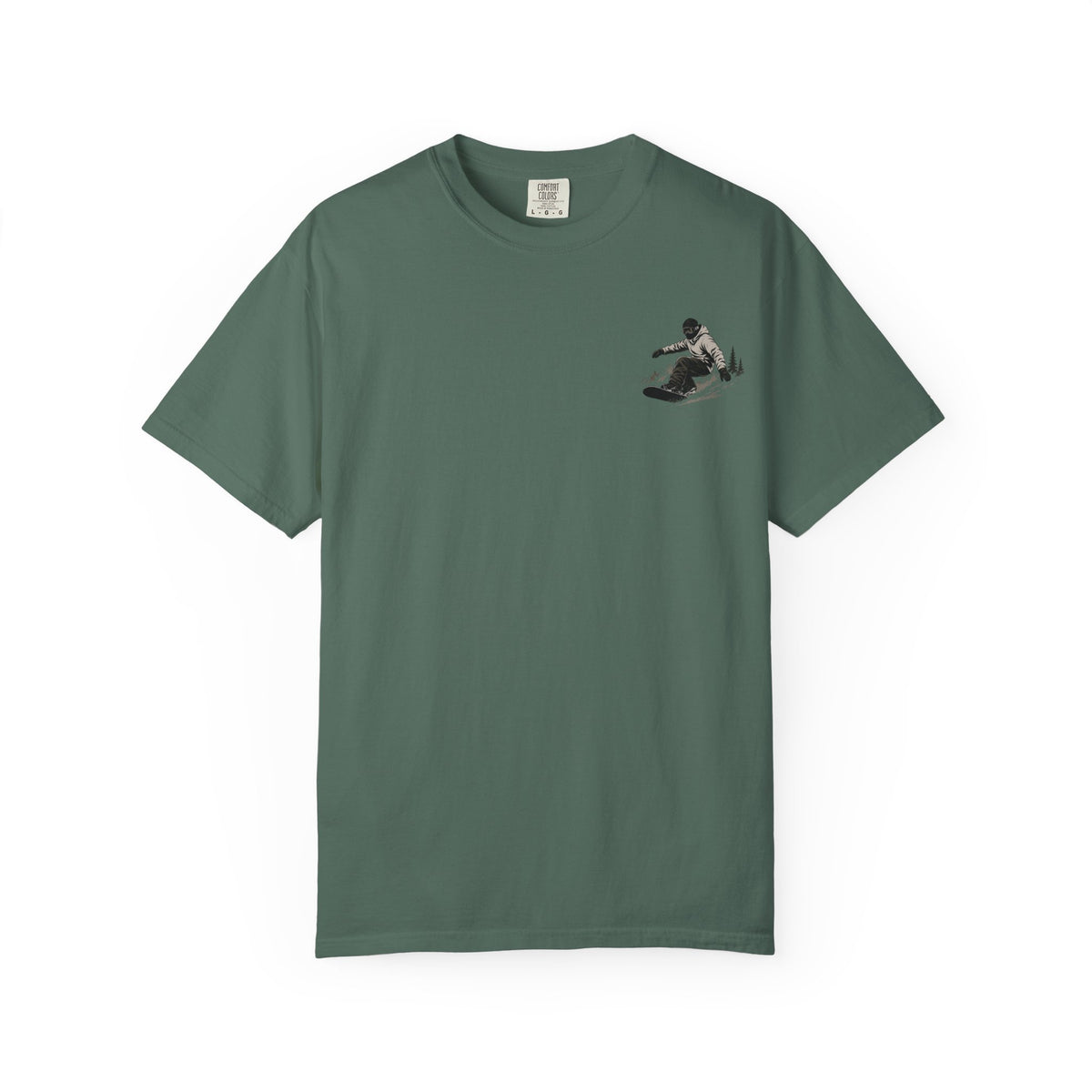 Snowboarder Personalized T-Shirt — 'James Ryan' Back Graphic