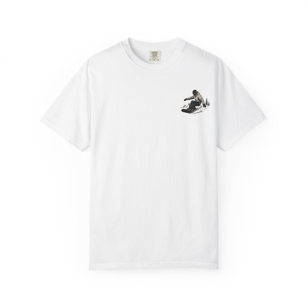 Snowboarder Personalized T-Shirt — 'James Ryan' Back Graphic