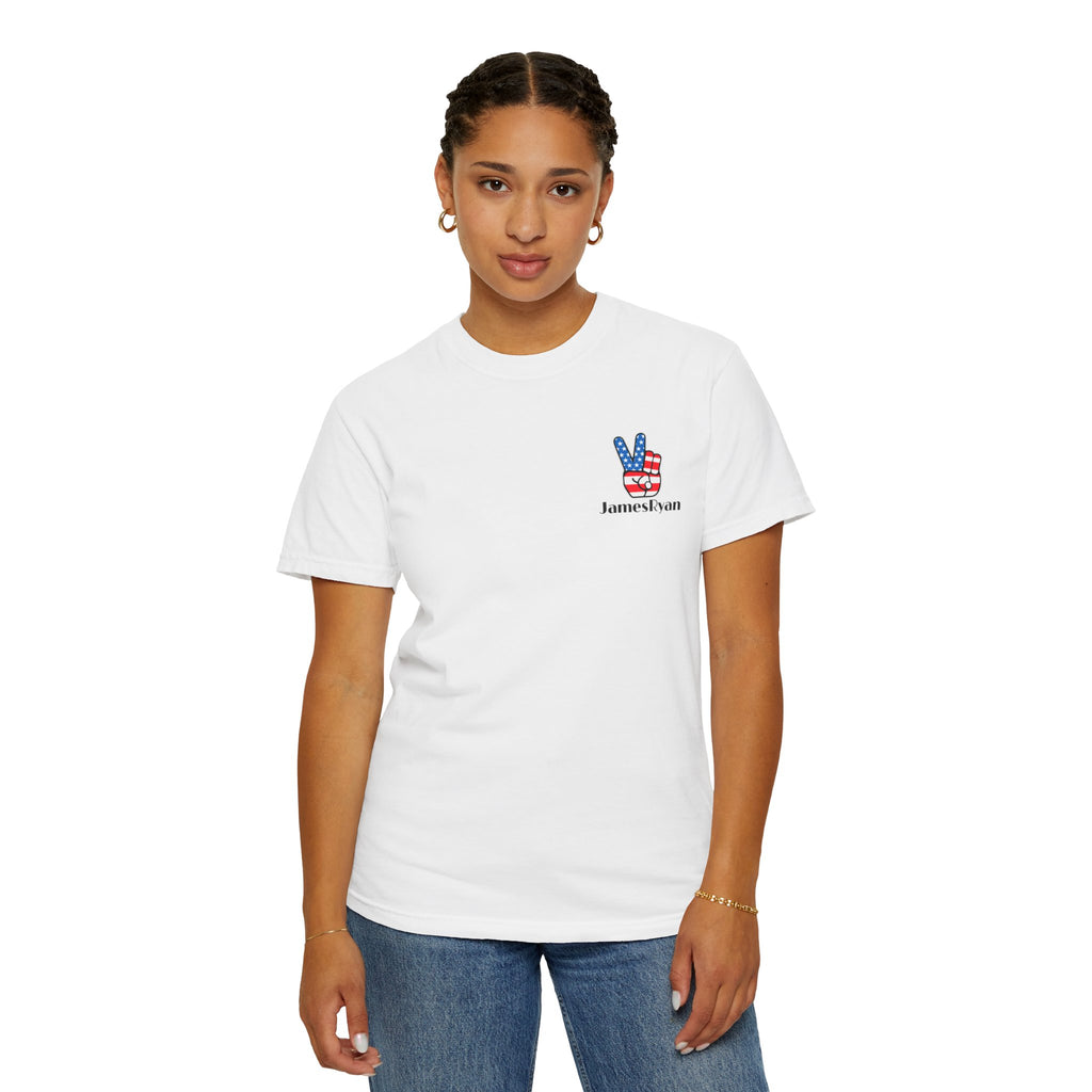 Patriotic 'More Lovers Less Haters' Graphic T-Shirt