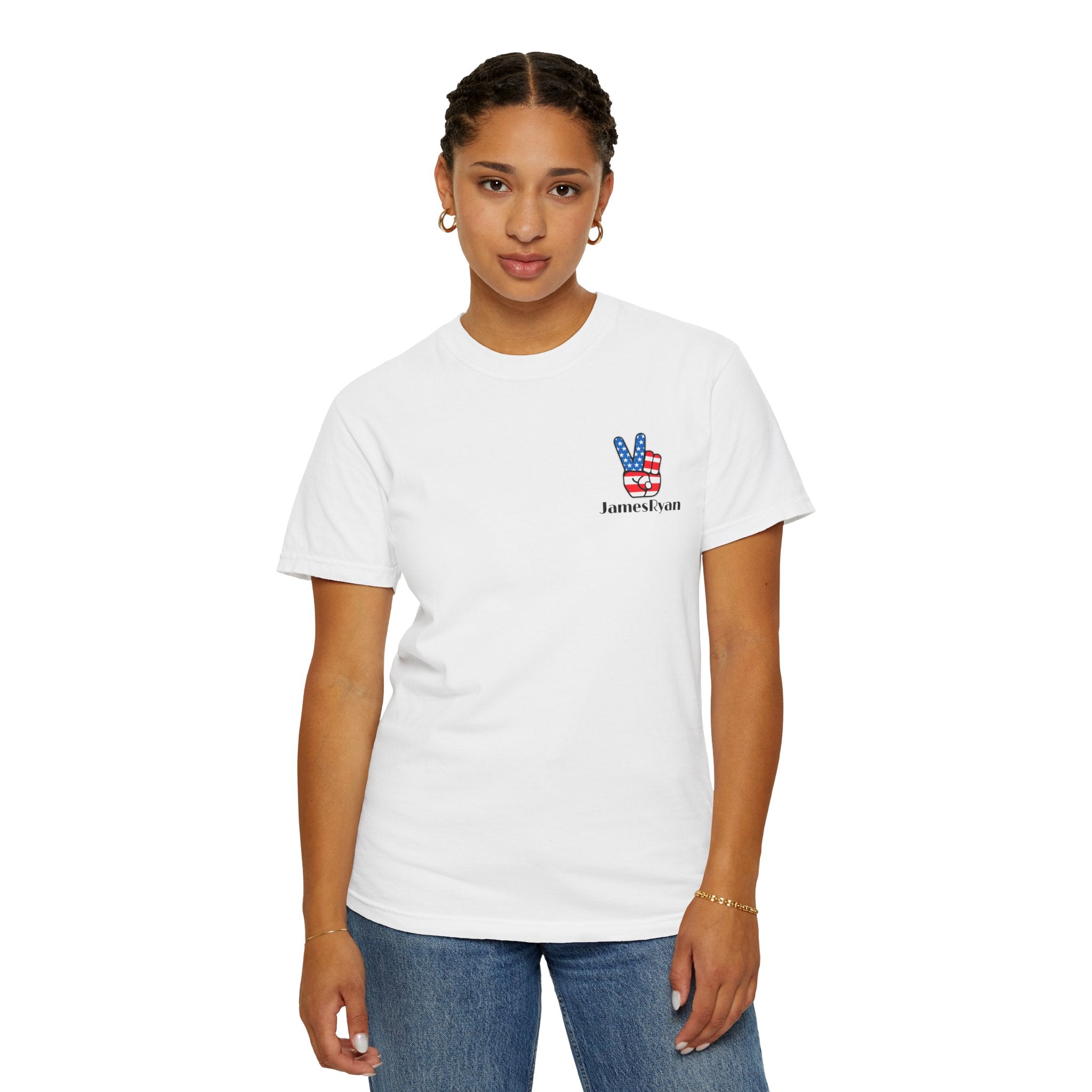 Patriotic 'More Lovers Less Haters' Graphic T-Shirt