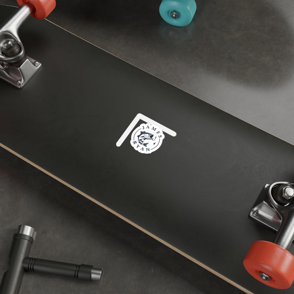 Personalized Fishing Logo Die-Cut Sticker — James Ryan Fish Design