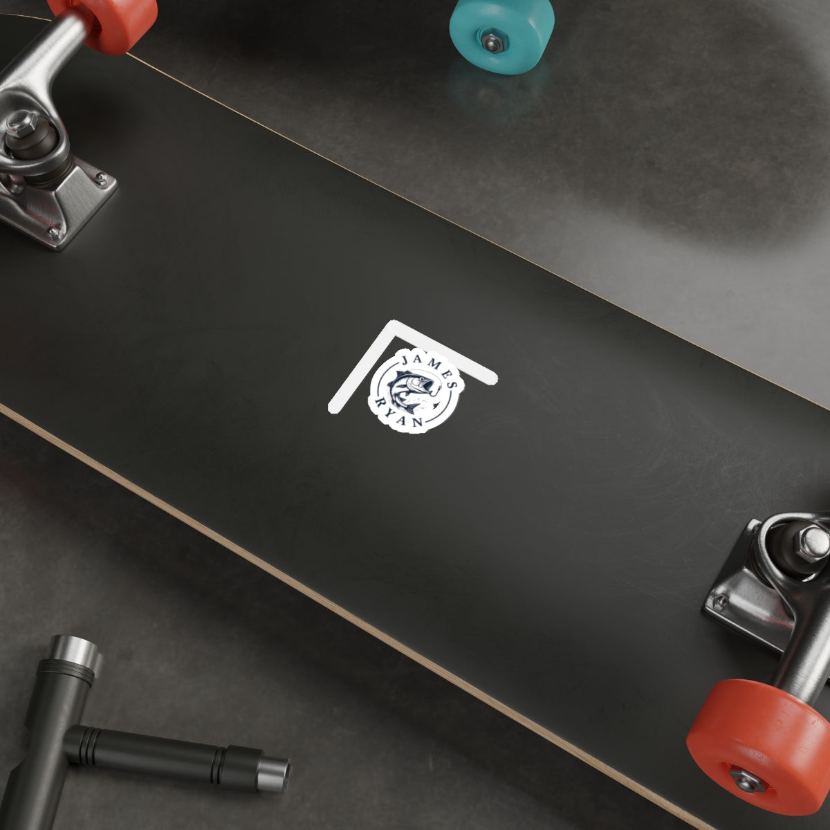 Personalized Fishing Logo Die-Cut Sticker — James Ryan Fish Design
