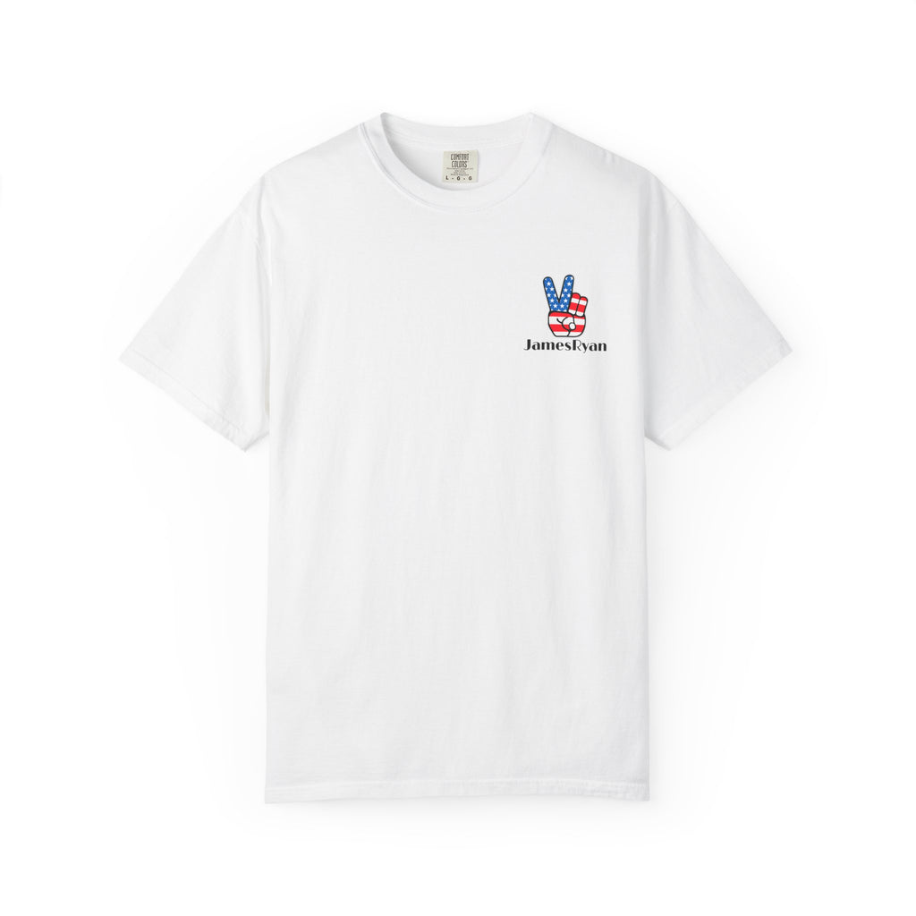 Patriotic 'More Lovers Less Haters' Graphic T-Shirt